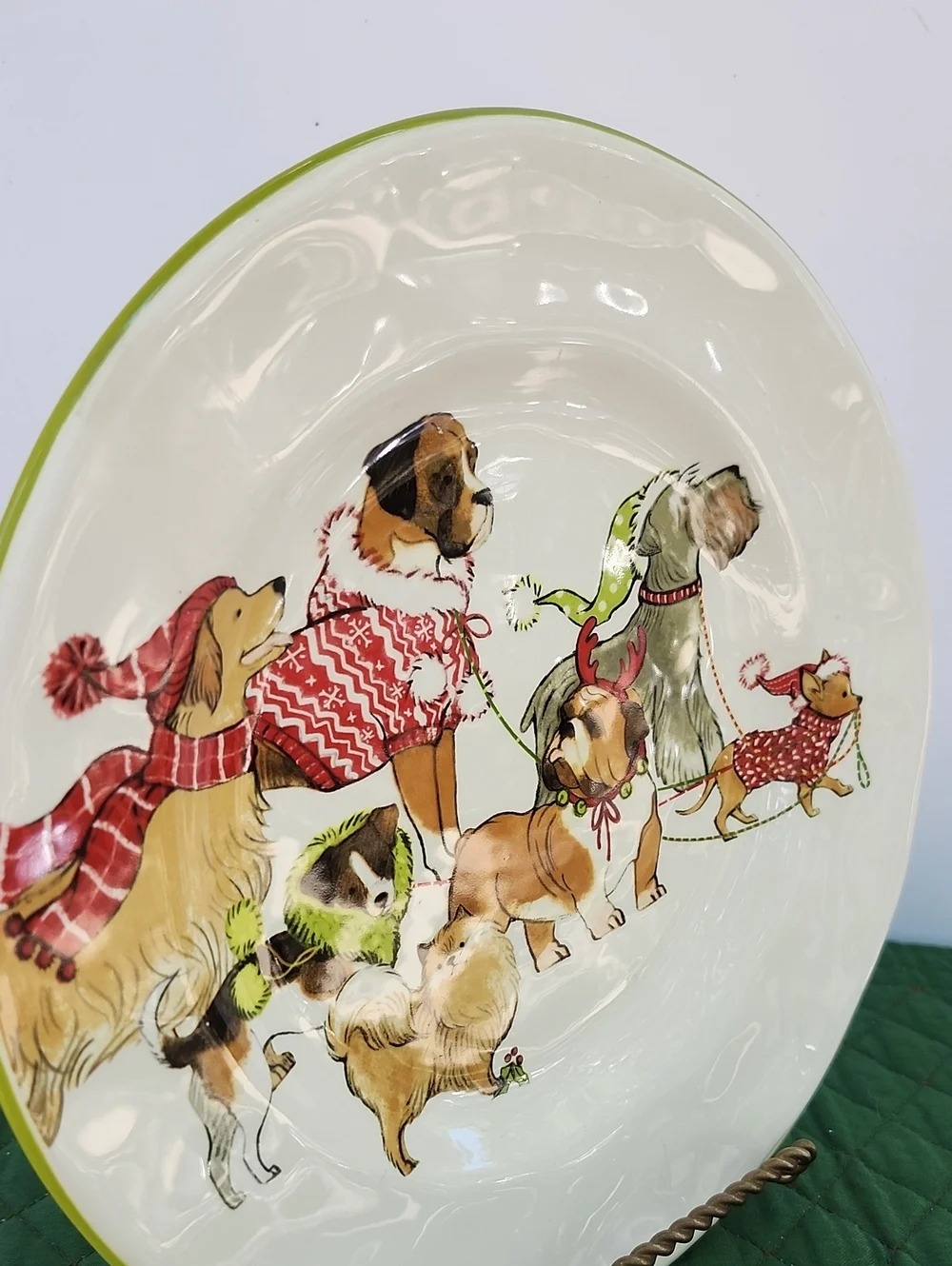 PIER 1 PARK AVENUE PUPPIES COLLECTION PLATE